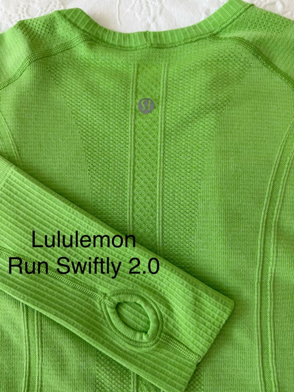 lululemon athletica Run Swiftly 2.0 Long Sleeve Top - Lime Green